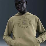 Nikecourt HM6759-276 Heritage Dri-FIT French Terry Erkek Tenis Kapüşonlu Sweatshirt - Zeytin Yeşili