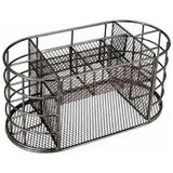 Nikel Metal Mesh Masaüstü Organizer Çekmeceli Çok Bölmeli 22X11X11 cm 9507B - Çok Renkli