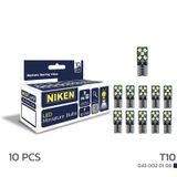 Niken 12 - 24 Volt T10 Dipsiz Beyaz 10 Ledli Ampul Takımı - 10 Adet
