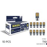 Niken 12 - 24 Volt T10 Dipsiz Turuncu 24 Ledli Ampul Takımı - 10'lu Paket
