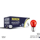 Niken 12V 93 Ampul Yt (PR21W) Kırmızı BAW15S 10 Lu