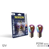 Niken 12v 93 Diadem Ampul P21w Amber Turuncu Ba15s Düz Tırnak