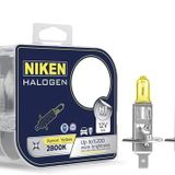 niken 12V H1 55W Sarı Işık Ampul PX26D 2800K, 1 Takım 2 Adet