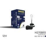 Niken 12V H27 Eğri Soket 27W Halojen Ampul (881 Pgj13)