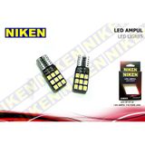 Niken 12V T10 Büyük Dipsiz 18 Ledli 2'li Beyaz Işık Far Ampülü