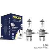 Nıken Ampul H4 12V 100W P43t Tırnaklı 2 Adet