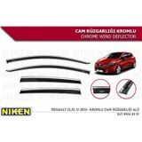 Niken CLİO 4 2012 2013 2014 2015 2016 MODEL KROMLIU CAM RÜZGARLIĞI