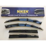 Niken Dacia Duster 2010 Sonrası Uyumlu Kromlu Cam Rüzgarlığı