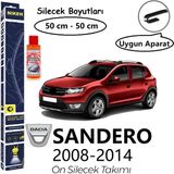 Niken Dacıa Sandero Ön Silecek Takımı (2008-2014) Hediye!!! Autokit Konsantre Cam Suyu