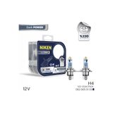 Niken H4 12V 60/55W Halojen Ampul Dark Power P43T Gün Işığı