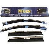 Niken Kromlu Fiat Egea 4lü Set 2016 ve Üstü Cam Rüzgarlığı