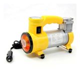 Niken Metal Gövdeli Sarı Işıklı Mini Oto Araç Hava Kompresörü 12V