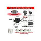 Niken Park Sensörü Sesli Buzzerlı Bib Bib 4 Gözlü Beyaz