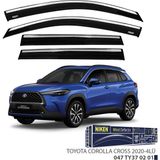 Niken Toyota Corolla Cross 2020+ Kromlu Cam Rüzgarlığı 4 Lü