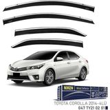 Niken Toyota Corolla Niken Kromlu Cam Rüzgarlığı 4lü Set 2014 2018