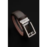 Niki Leather Premium Otomatik Dikişli Hakiki Deri Kemer 3.5 Cm