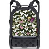 Nikidom Roller Up 19 Lt Butterfly Camo Çekçek Okul Çantası Kız Çocuklar İçin Ergonomik ve Pratik