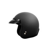 Nikko N313 Mat Siyah Motosiklet Kaskı Chopper Güneş Vizörlü Yarım Açık Motorcu Kask