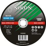 Nikon Beton Flex Kesme Taşı Bombeli 115x2.5x22mm 50 adet