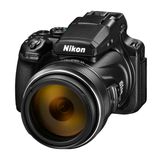 NIkon COOLPIX P1100 Superzoom Dijital Fotoğraf Makinesi | Görüntü Sabitlemeli 125x Optik Zoom 16 MP 4K Ultra HD Video Wi-Fi Bağlantısı RAW Format ve Dönen LCD Ekran (Siyah)