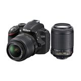 Nikon D3200 18-55 mm + 55-200 mm Lens DSLR Fotoğraf Makinesi