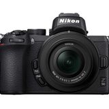 Nikon Z 50 KIT DX 16-50 mm 1:3.5-6.3 VR Kamera DX formatında (20,9 MP, OLED vizör, 2,36 milyon resim noktalı, saniyede 11 kare, odaklama asistanlı, ISO 100-51.200, 4K UHD video)