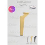 NİKSA METAL 15cm-Modern Metal Ayak-TV Ünitesi Ayağı-Koltuk Ayağı-Kanepe Ayağı-Berjer Ayağı-Orta Sehpa Ayağı