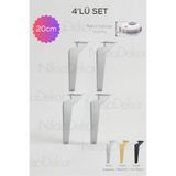 NİKSA METAL 4'lü Set-Modern Metal Ayak-TV Ünitesi Ayağı-Koltuk Ayağı-Kanepe Ayağı-Berjer Ayağı-Orta Sehpa Ayağı