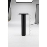 NİKSA METAL Boru Orta Ayak Siyah-14cm-Modern Metal Mobilya Baza Ayağı-Koltuk Kanepe Berjer Ayak-Ünite Sehpa Ayak