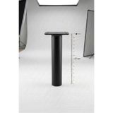 NİKSA METAL Boru Orta Ayak Siyah-17cm-Modern Metal Mobilya Baza Ayağı-Koltuk Kanepe Berjer Ayak-Ünite Sehpa Ayak