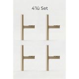 NİKSA METAL Füze Ayak Bonj-14cm4'lü Set-Modern Metal Mobilya Ayağı-Koltuk Kanepe Berjer Ayağı-Ünite Sehpa Ayağı