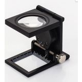 Nikula 10X Katlanır Sayaçlı Metal Lüp 28Mm 2 Led Işıklı Büyüteç Tekstil