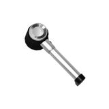 Nikula 10X Optik Ölçekli Metal El Büyüteç Cam Lens 3 Led Işıklı Fermuarlı Eva Çantalı