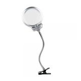 Nikula-2.5x130 Mm 5x24 Mm Led Aydınlatmalı Büyüteç,masa Üstü Metal Hortum Mandallı-mg15124-c (Lisinya)