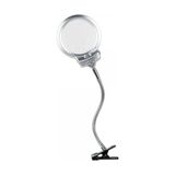 NIKULA-2.5X130 mm 5X24 mm LED Aydınlatmalı Büyüteç,masa Üstü Metal