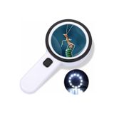 Nikula 30X Büyütme 107Mm Özel Çift Cam 12 Led Işıklı Büyüteç