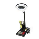 Nikula A808 Esnek 5x /10x 40 Led Işıklı Büyüteç Lamba Büyüteç Okuma Çalışma Lehim Masa Lambası
