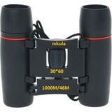 Nikula Krm 30X60 Cepte Taşımalı Kauçuk Kaplamalı Mini Dürbün Siyah Krm