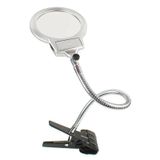 Nikula MG15120-C Spiralli Klipsli Led Işıklı 13 cm Büyüteç