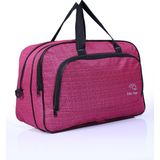 nil-01 UNISEX HAVLU KUMAŞ HOSTES VALİZ SEYAHAT TATİL SPOR HASTANE ÇOK GÖZLÜ EL VE OMUZ ÇANTASI KABİN BOY - Pembe