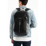 Nil-09 Outdoor (44CMX25CMX18CM) Unisex Günlük Sırt Çantası Spor Çantası Çok Amaçlı Çanta - Siyah