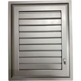Nil Avm Plastik Menfez 65X65 Gümüş Banyo Wc Havalandırma