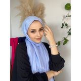 Nil Butik Bambu Kraş Şal - Bebe Mavi