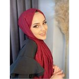 Nil Butik Bambu Kraş Şal - Bordo