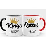 Nil Hediye Çiftlere Özel King Queens Kupa Bardaklar
