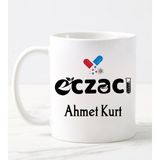 Nil Hediye Eczacı Temalı Beyaz Kupa Bardağı