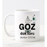 Nil Hediye Göz Doktoru Temalı Beyaz Kupa