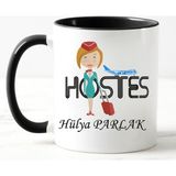 Nil Hediye Hostes Temalı Kupa - Beyaz