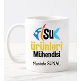 Nil Hediye Su Ürünleri Mühendisi Temalı Kupa