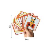 Nil Toys Montessori Sevimli Hayvanlar Tangram - 30 Ahsap Parca Ve 20 Kart